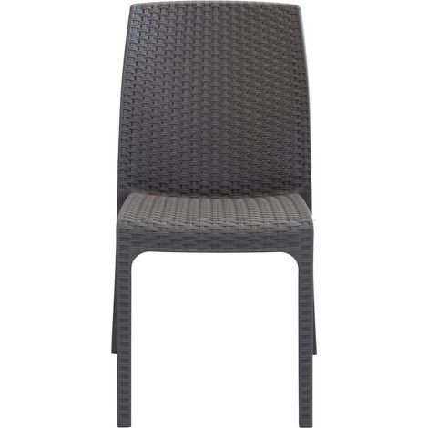 SEDIA VIRGINIA IMPILABILE IN POLYRATTAN TAUPE (1/5)