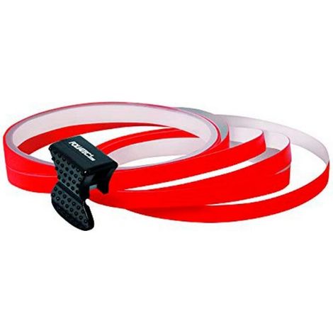 Cinta Adhesiva - Car Plus - FT34396 - Rojo Neón - 4 Rollos - Automotriz