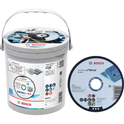 BOSCH 2.608.626.116 (pkt of 100) Straight cutting disc