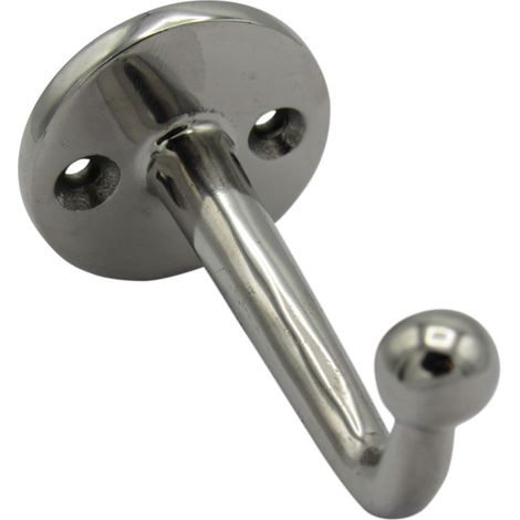 Round Plate Single Hook Stainless Steel 37MM (Marine Open Wall Mounted) (1/5)