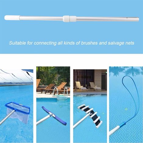 Perche télescopique multifonction en aluminium pour le nettoyage de piscine (1/5)
