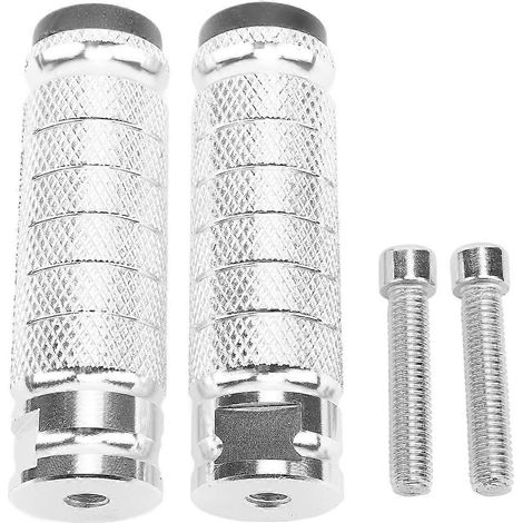 Repose-pieds M8 pour moto, antidérapants, avec pédales de frein intégrées, en alliage d'aluminium, universels pour vélos, quads, SSV et karts. (1/5)