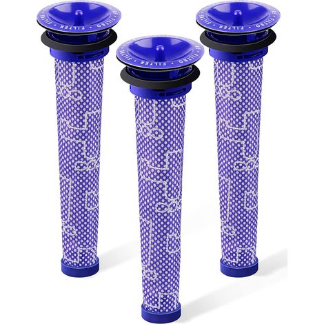 Remplacement de pré-filtre 3 pièces pour Dyson Dyson V6 V7 V8 DC59 DC58 pièce de rechange 965661 01 (3 pièces) (1/5)