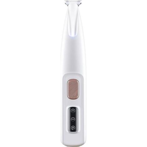 Outil de toilettage de précision pour chats - Tondeuse pour animaux de compagnie rechargeable et étanche - avec lumière (blanche) (1/5)