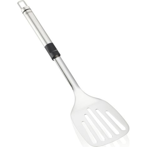 Leifheit Pfannenwender Proline, Edelstahl Küchenutensil, Schwarz, 3023