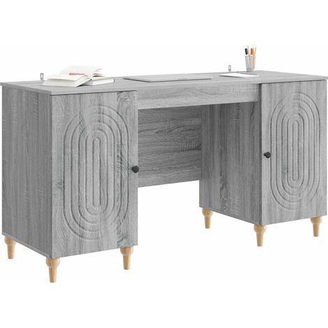 Maison Exclusive - Schreibtisch Graues Sonoma 142,5 x 50 x 75 cm