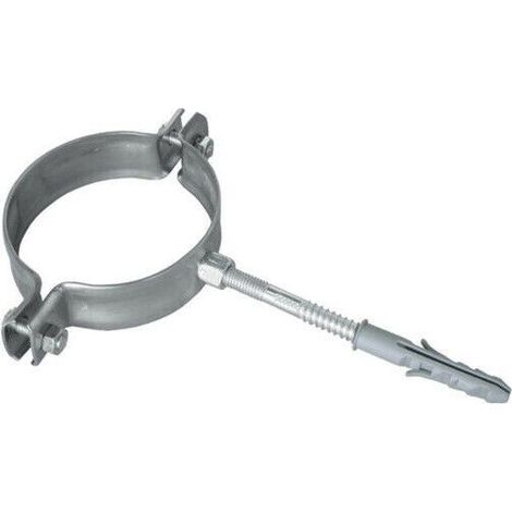 Collare canna fumaria in acciaio inox completo viti tassello   20 cm 200 mm (1/3)