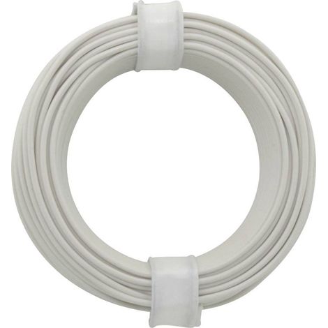 Fil de câblage Donau Elektronik 118-5 1 x 0.14 mm² blanc 10 m