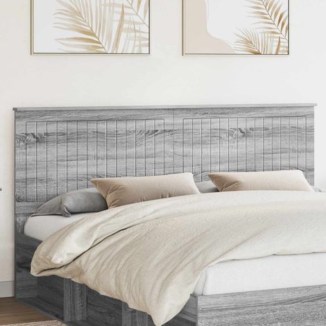 vidaXL Tête de lit Gris Sonoma 180 cm Bois d'ingénierie (1/5)
