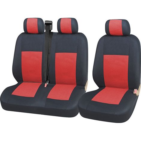Kit 2+1 de housses universelles pour sièges de fourgon et minibus - Transit, Sprinter, Movano, Master, Crafter, Transporter, L