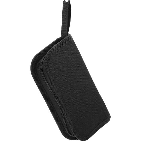 Trousse à Outils Guitare en Toile Oxford Noire Fermeture Zippée Rangement et Organisation, Résistante à Saleté, Format Compact pour Accessoires de Réparation (1/5)