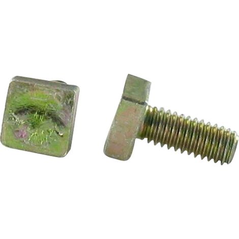 Vis métaux Tête carrée 4X10 Acier zingué Tête 2.80 MAX-1 pièce