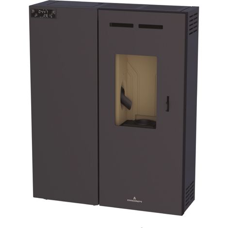 Poêle à granulés slim Minerva 6,7kW - Sans le kit (1/3)