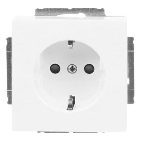 Busch-Jaeger Inserto presa SCHUKO® Safety+ con campo di marcatura bianco studio - Plattform 63 (20 EUCNB-84), 2CKA002013A5430