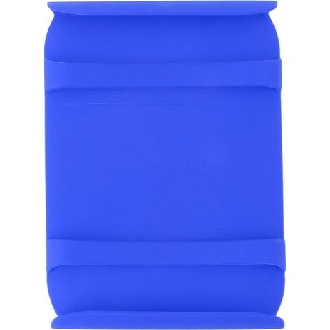 Tapis en silicone résistant à la chaleur avec poignée, antidérapant et anti-brûlure, alternative aux gants de cuisine, bleu (1/5)