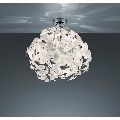 Plafón Decorativo Lavable Hojas Blancas Leavy Trio Iluminación (1/2)