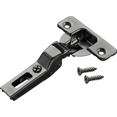 Salice Topfband Serie 700 Mittelanschlag 110° Dämpfung einstellbar T48 Titanium Möbelscharnier Schrankscharnier (1/5)