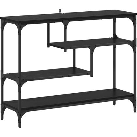 Maison Exclusive - Mesa Consola Roble Negro 100 x 30 x 75 cm Made