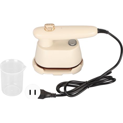 Fer à vapeur portatif 40W, mini fer à repasser sec et humide 120ml, rotatif à 180°, petit fer de voyage maison, prise US 110V (1/5)