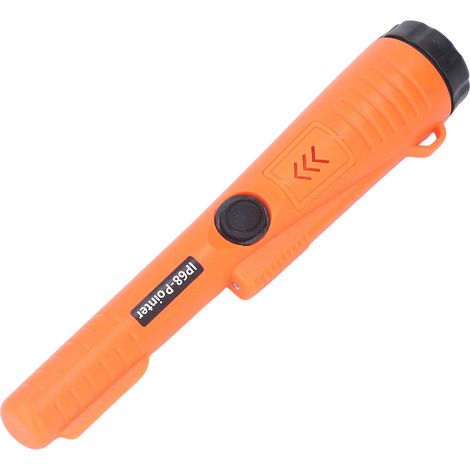 Détecteur de métaux professionnel portable pour recherche de trésor, adapté aux adultes et enfants, couleur orange vif (1/5)