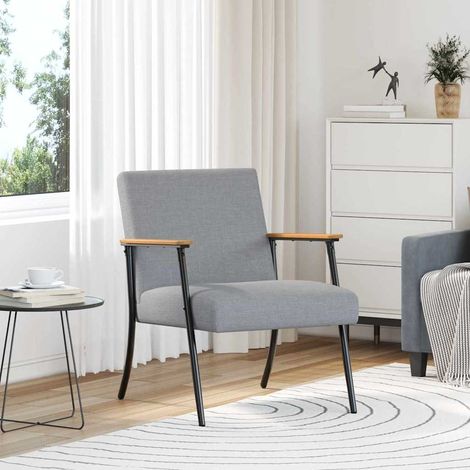 Sessel Hellgrau Stoff