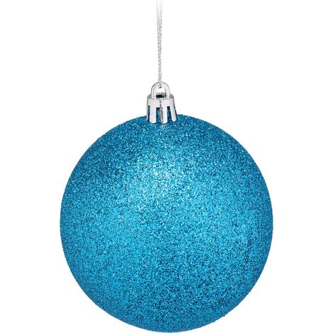 Lote de 110 bolas de Navidad decorativas luminosas ambiente festivo 36 x 36 x 12 cm de plástico rojo 130015797 (1/2)