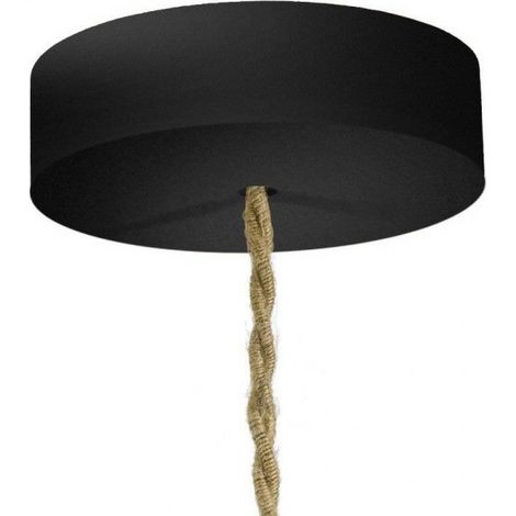 Rosace cylindrique bois noir 88mm