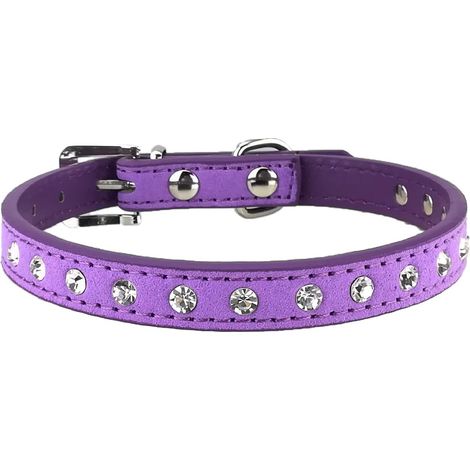 Collier de chien élégant (violet M)-Fei Yu