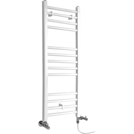 Hudson Reed Ive - Sèche-Serviettes Design Mixte Moderne Plat - Blanc - 100 cm x 40 cm