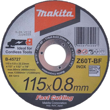 Makita Trennscheibe Inox 115 x 0,8mm - B-45727