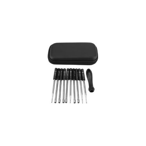 Set de 10 outils de réglage carburateur Tournevis Pacman, double D, cannelés Compatible scies Stihl, Husqvarna, Zama, Walbro