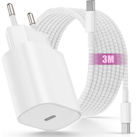 Chargeur iPhone 17/16/15, 25W USB C Chargeur iPad Adaptateur Rapide (1/5)