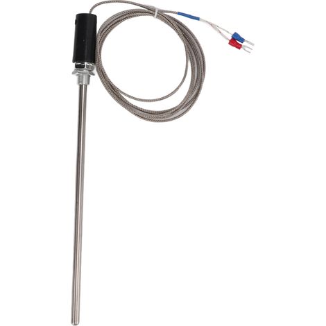 Thermoelement Typ K M12, Temperaturfühler aus Edelstahl, Gewindefühler, 2 m Kabel (1/5)
