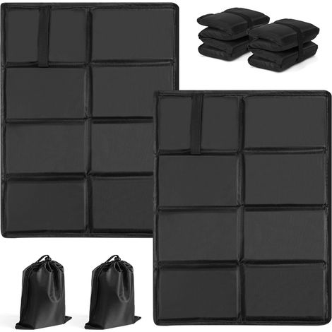 2-pack opvouwbare kampeermatten, gemaakt van XPE-materiaal, draagbare zitmatten, waterdichte zitmatten, schuimmatten, geschikt voor kamperen, picknicks, reizen, wandelen. (1/5)