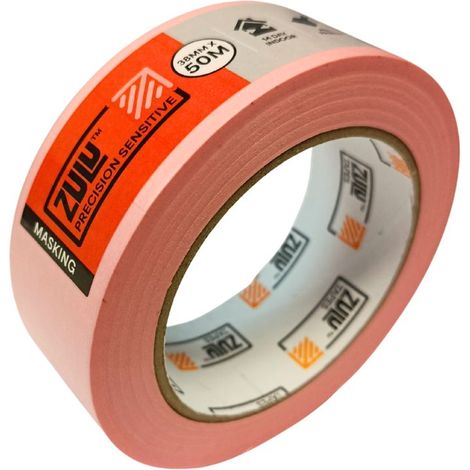 Zulu Precision Sensitive Indoor Pink Painters Masking Tape - 38mm x 50m (14 days), 1 Pack