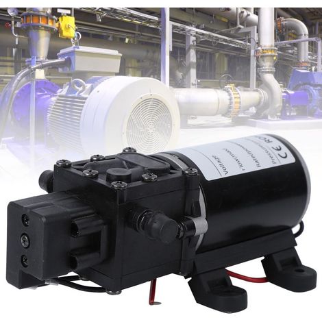 Pompe à membrane intelligente haute pression DC12V 120W 7L/min Sortie d'eau droite 10 mm Moteur 18V (1/5)