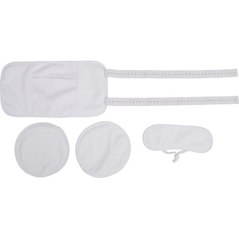 Kit de Packs d'Huile de Ricin Réutilisable et Ajustable, Anti-Fuites pour Ventre, Thyroïde, Cou et Constipation (1/5)