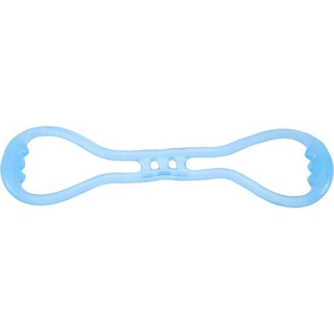 Bande de tension en silicone en forme de 8, compatible avec le yoga et le fitness, bleue. (1/5)