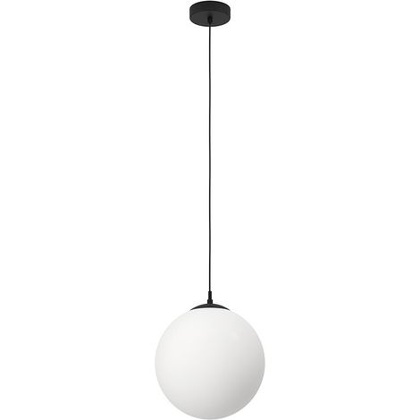 Lampada sospesa RONDO 3 vetro Opal-Matt White E27 1x40W H: 110 cm Ø30 cm Dimmabile