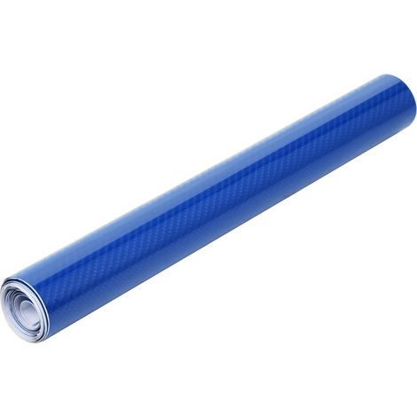 Film Vinyle Carbone 6D – Bleu Brillant Adhésif 150x30 CM (1/5)