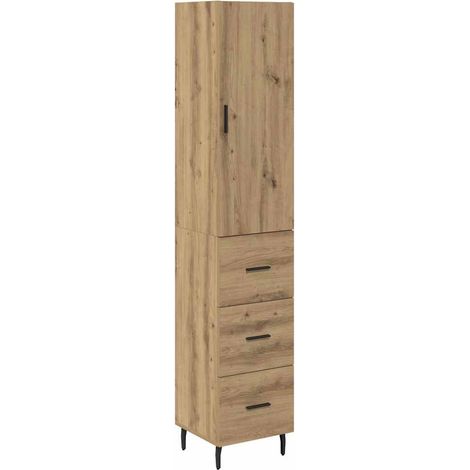 Maison Exclusive - Alacena Roble artesanal 34,5 x 34 x 180 cm Mad