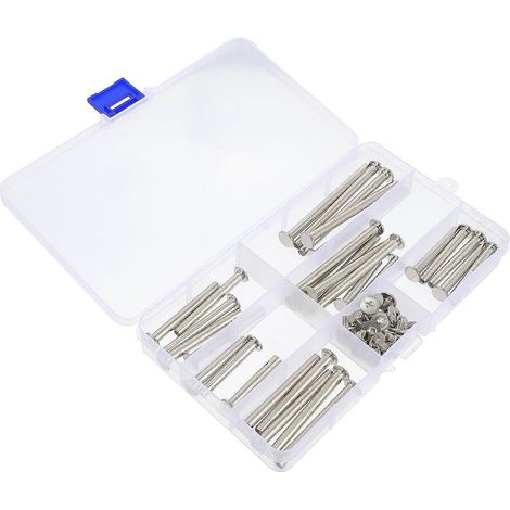 60 vis de reliure pour livres de comptes, roulettes de verrouillage, vis de reliure pour albums de scrapbooking (1/5)