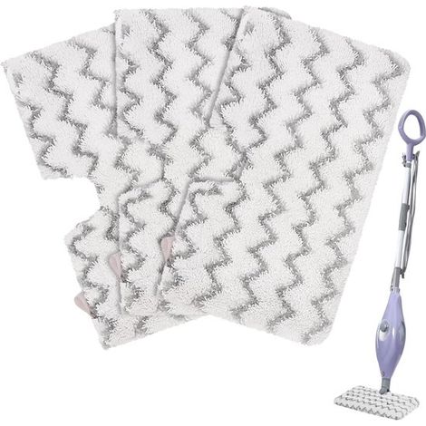 Lot de 3 chiffons de nettoyage carrés en microfibre, compatibles avec le nettoyeur vapeur Shark P36 S3501. (1/5)