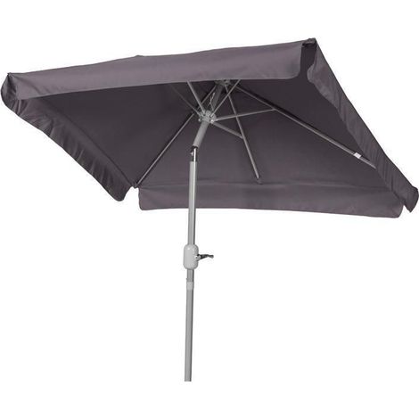 Schirm 120x190cm 38mm Rohr grau Aluminium/Textil