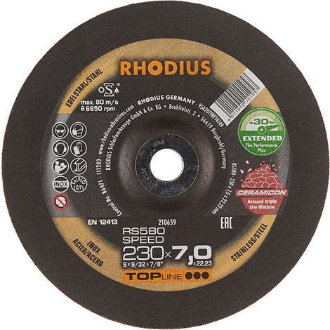 RHODIUS Schruppscheibe RS 580 SPEED EXTENDED 230 x 7,0 x 22,23 mm (1/5)
