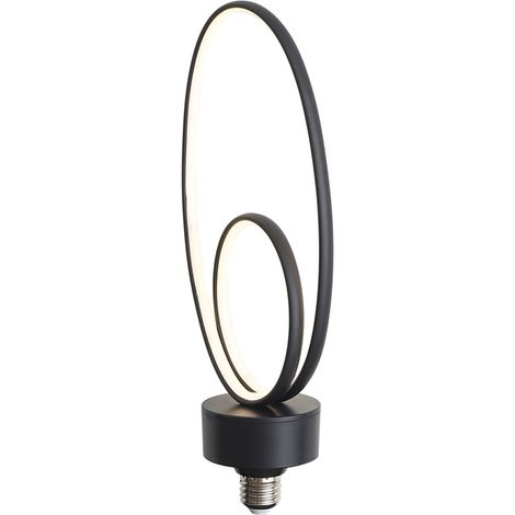 QAZQA E27 LED Deko-Glühbirne schwarz 6W 450 lm 3000K