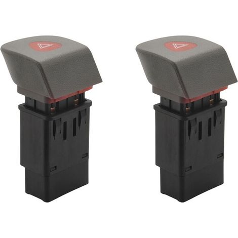 2 interruttori per indicatori di direzione e luci di emergenza per auto Kangoo I 1997-2008 7700308821