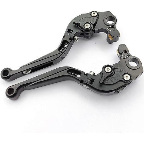 Convient aux motos Ducati 796MONSTER Pièces modifiées Poignée de frein, d'embrayage et de klaxon en alliage d'aluminium (entièrement noir) (1/5)