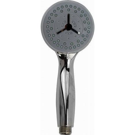 Trade Shop - Doccetta Doccino 8.5 X 21 Cm Soffione Doccia Cornetta Moderno Bagno Tondo 69293 - (1/2)