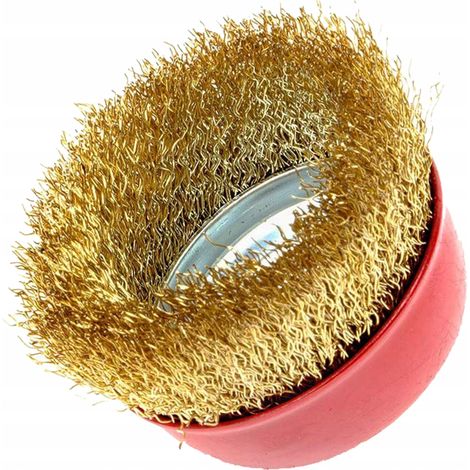 Spazzola per estremità in filo di ottone M14 125mm (1/2)